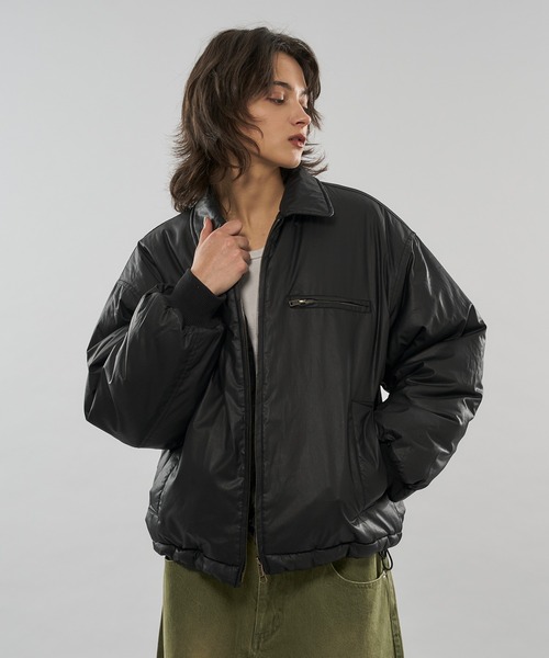 WISH FOR EVER(ウィッシュフォーエバー)の「【 3color / 3size 】DRAW CODE COATING BLOUSON / ドローコードコーティングブルゾン(ブルゾン・メンズ・ブラック/ブラウン・SMALL/LARGE/MEDIUM)」の13枚目の写真