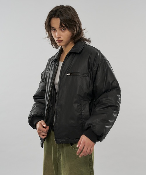 WISH FOR EVER(ウィッシュフォーエバー)の「【 3color / 3size 】DRAW CODE COATING BLOUSON / ドローコードコーティングブルゾン(ブルゾン・メンズ・ブラック/ブラウン・SMALL/LARGE/MEDIUM)」の14枚目の写真