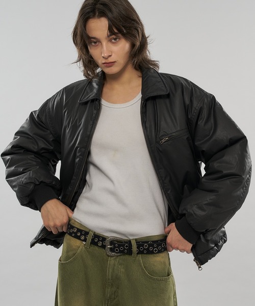 WISH FOR EVER(ウィッシュフォーエバー)の「【 3color / 3size 】DRAW CODE COATING BLOUSON / ドローコードコーティングブルゾン(ブルゾン・メンズ・ブラック/ブラウン・SMALL/LARGE/MEDIUM)」の15枚目の写真