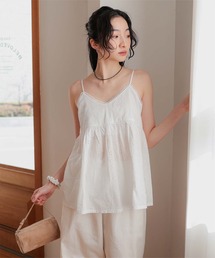 miette | コットンレースフリルキャミソール(キャミソール)