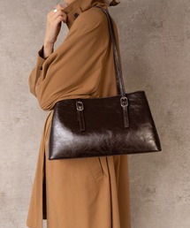 SHE HER HER HERS | ヴィンテージエナメルスクエアバッグ(トートバッグ)