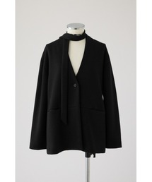 RIM.ARK（リムアーク）の「Double face tie jacket ダブル フェイス タイ ジャケット（ノーカラージャケット）」