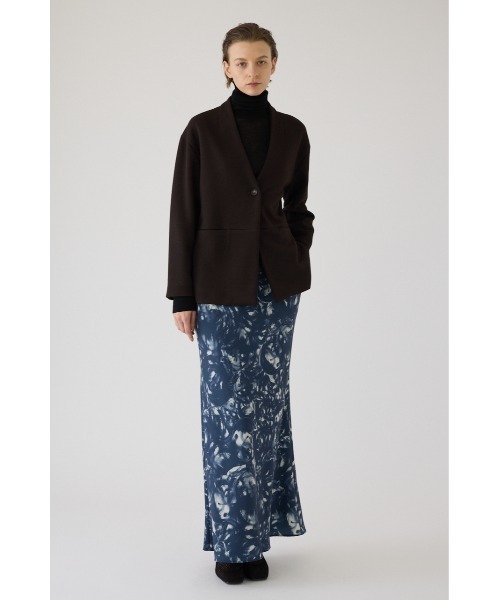 RIM.ARK（リムアーク）の「Double face tie jacket ダブル フェイス タイ ジャケット（ノーカラージャケット・レディース・グレー/ダークブラウン/ブラック・36/38）」の10枚目の写真