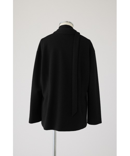RIM.ARK（リムアーク）の「Double face tie jacket ダブル フェイス タイ ジャケット（ノーカラージャケット・レディース・グレー/ダークブラウン/ブラック・36/38）」の18枚目の写真