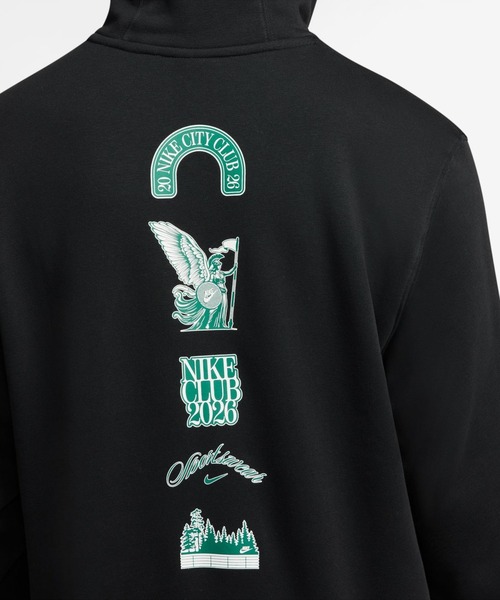 NIKE（ナイキ）の「ナイキ NIKE ナイキ クラブ BB ゴルフ L/S フーディ（スウェット・メンズ・グリーン/ブラック・LL/3L/S/M/L）」の9枚目の写真