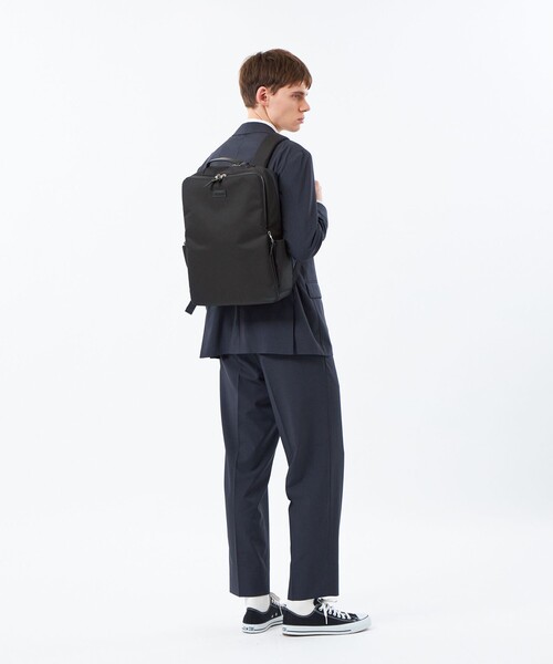 MACKINTOSH PHILOSOPHY(マッキントッシュ フィロソフィー)の「CORDURA(R) fabric バックパック(バックパック/リュック・メンズ・ブラック/ダークネイビー・FREE)」の5枚目の写真