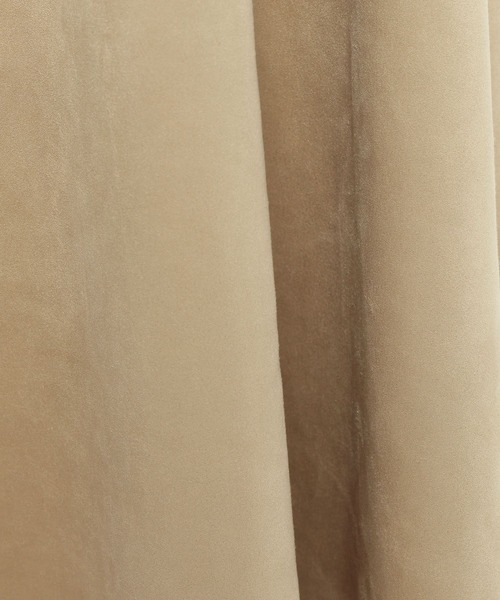 mysty woman（ミスティウーマン）の「フェイクスエードジャンスカ 658148（ワンピース・レディース・ブラック/キャメル/ベージュ・FREE）」の12枚目の写真