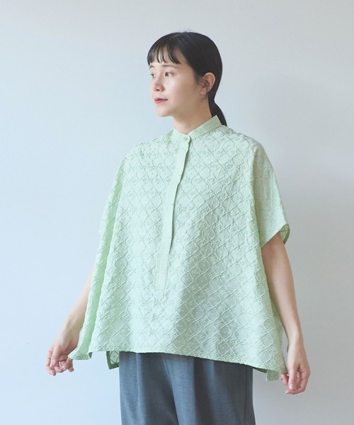 単色刺繍squareブラウス（シャツ/ブラウス）｜yuni（ユニ ）の