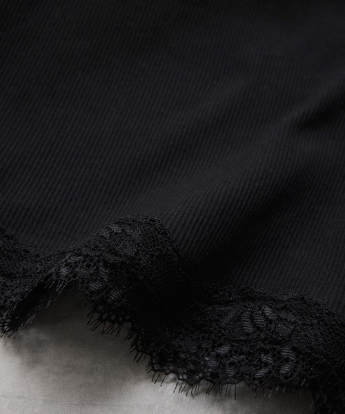 VIS(ビス)の「レーステレコキャミソール(キャミソール・レディース・ライトグレー/オフホワイト/ブラック・FREE)」の19枚目の写真