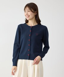 ハートボタンカーディガン