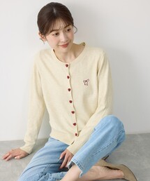 ハートボタンカーディガン