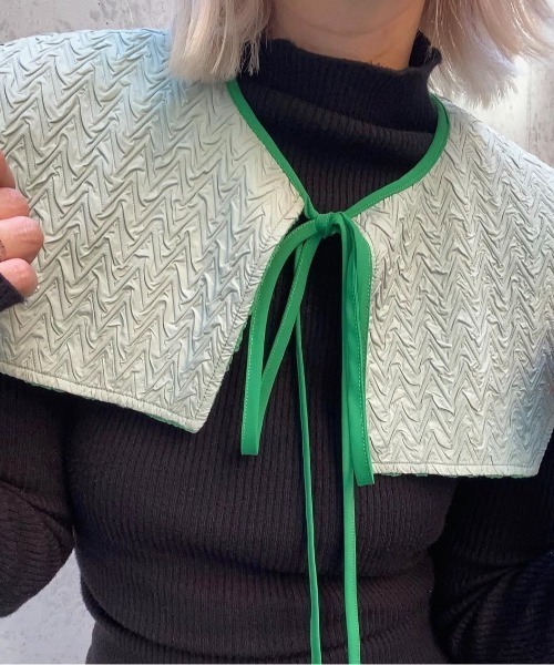 VIBGYOR(ヴィブジョー)の「【ENCLOSURE】Reversible 2way collar(付け襟・レディース・ブラック系その他/グリーン系その他/ホワイト系その他・FREE)」の3枚目の写真