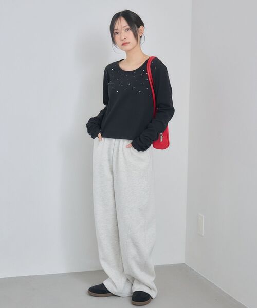RETRO GIRL(レトロガール)の「スタッズカットソー(Tシャツ/カットソー・レディース・ブラック/オフホワイト・FREE)」の7枚目の写真