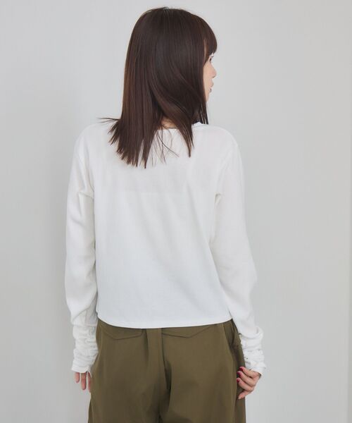 RETRO GIRL(レトロガール)の「スタッズカットソー(Tシャツ/カットソー・レディース・ブラック/オフホワイト・FREE)」の19枚目の写真
