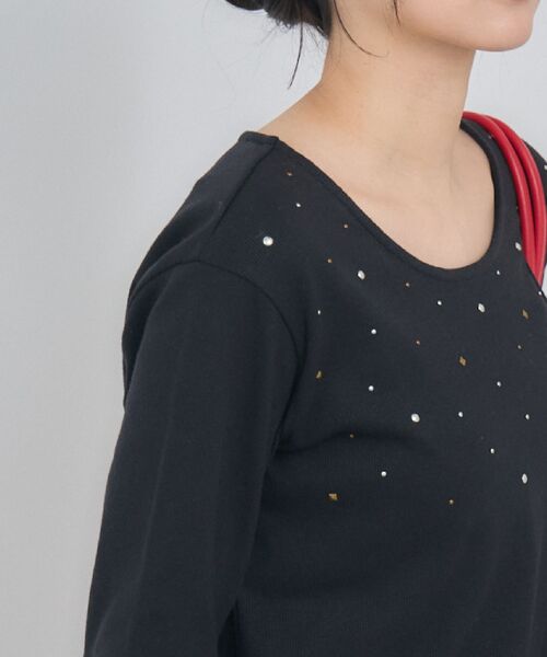 RETRO GIRL(レトロガール)の「スタッズカットソー(Tシャツ/カットソー・レディース・ブラック/オフホワイト・FREE)」の22枚目の写真