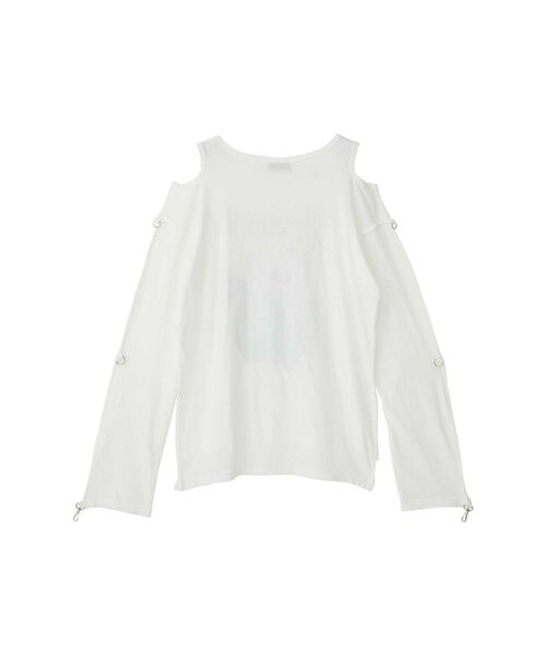 HYSTERIC GLAMOUR(ヒステリックグラマー)の「HG METAL SKUNK プルオーバー(Tシャツ/カットソー・レディース・ホワイト/ブラック/グレー・FREE)」の4枚目の写真