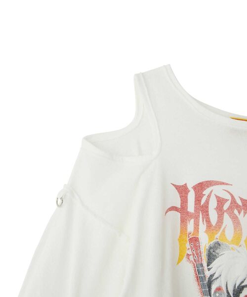 HYSTERIC GLAMOUR(ヒステリックグラマー)の「HG METAL SKUNK プルオーバー(Tシャツ/カットソー・レディース・ホワイト/ブラック/グレー・FREE)」の7枚目の写真