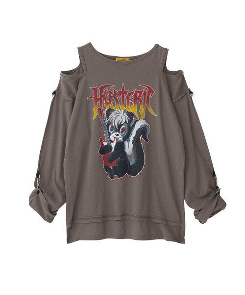 HYSTERIC GLAMOUR(ヒステリックグラマー)の「HG METAL SKUNK プルオーバー(Tシャツ/カットソー・レディース・ホワイト/ブラック/グレー・FREE)」の10枚目の写真