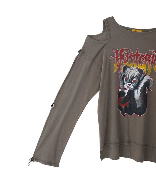 HYSTERIC GLAMOUR(ヒステリックグラマー)の「HG METAL SKUNK プルオーバー(Tシャツ/カットソー・レディース・ホワイト/ブラック/グレー・FREE)」の11枚目の写真