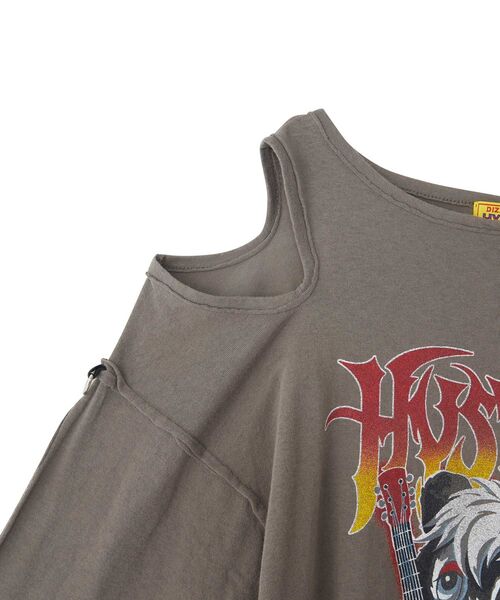HYSTERIC GLAMOUR(ヒステリックグラマー)の「HG METAL SKUNK プルオーバー(Tシャツ/カットソー・レディース・ホワイト/ブラック/グレー・FREE)」の12枚目の写真