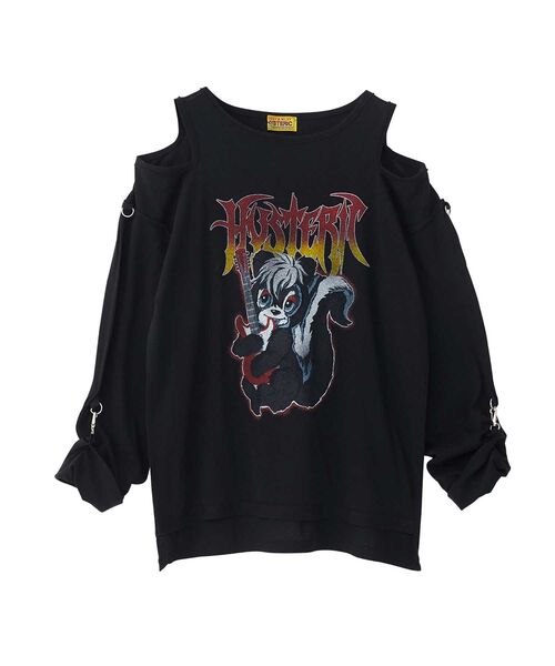 HYSTERIC GLAMOUR(ヒステリックグラマー)の「HG METAL SKUNK プルオーバー(Tシャツ/カットソー・レディース・ホワイト/ブラック/グレー・FREE)」の17枚目の写真