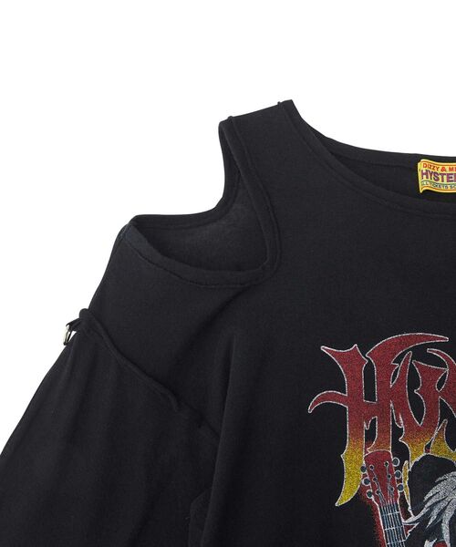 HYSTERIC GLAMOUR(ヒステリックグラマー)の「HG METAL SKUNK プルオーバー(Tシャツ/カットソー・レディース・ホワイト/ブラック/グレー・FREE)」の19枚目の写真