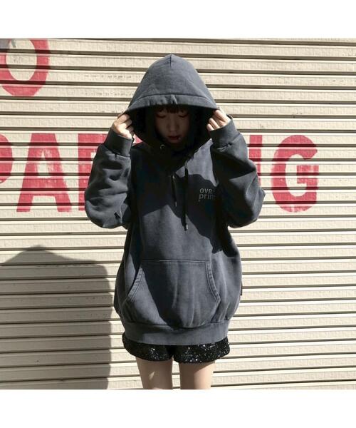 over print(オーバープリント)の「overprint/オーバープリント/【LHP EXCLUSIVE】SIGNBOARD HOODIE(パーカー・レディース・ブラック/ホワイト/チャコールグレー・M/L/XL)」の9枚目の写真