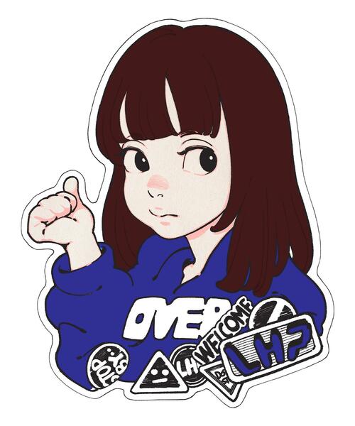 over print(オーバープリント)の「overprint/オーバープリント/【LHP EXCLUSIVE】SIGNBOARD HOODIE(パーカー・レディース・ブラック/ホワイト/チャコールグレー・M/L/XL)」の8枚目の写真
