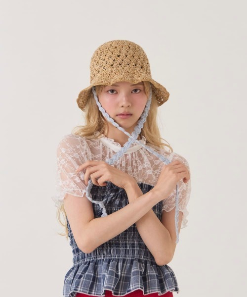 kaorinomori（カオリノモリ）の「kaorinomori  ローハット プリム / カオリノモリ（ハット・レディース・アイボリー/ベージュ・M/57.5cm）」の2枚目の写真