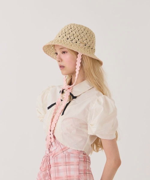 kaorinomori（カオリノモリ）の「kaorinomori  ローハット プリム / カオリノモリ（ハット・レディース・アイボリー/ベージュ・M/57.5cm）」の3枚目の写真