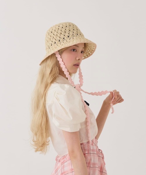 kaorinomori（カオリノモリ）の「kaorinomori  ローハット プリム / カオリノモリ（ハット・レディース・アイボリー/ベージュ・M/57.5cm）」の5枚目の写真