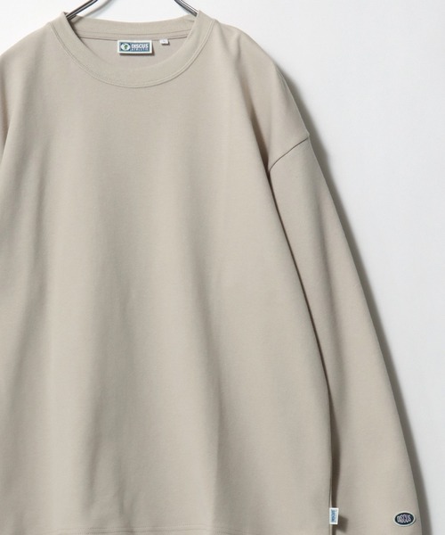 DISCUS(ディスカス)の「2026SS DISCUS/ディスカス COOLMAX ワンポイントワッペン刺繍 無地ロンT 長袖 ロングスリーブTシャツ レディース メンズ(Tシャツ/カットソー・メンズ・ネイビー/ベージュ/ブラック/ホワイト/スミクロ/アッシュグレー・M/XL/L)」の5枚目の写真