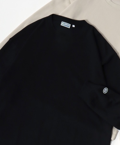 DISCUS(ディスカス)の「2026SS DISCUS/ディスカス COOLMAX ワンポイントワッペン刺繍 無地ロンT 長袖 ロングスリーブTシャツ レディース メンズ(Tシャツ/カットソー・メンズ・ネイビー/ベージュ/ブラック/ホワイト/スミクロ/アッシュグレー・M/XL/L)」の13枚目の写真