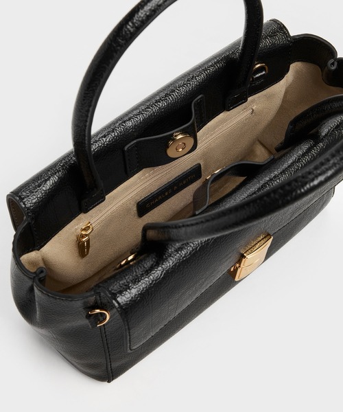 CHARLES & KEITH(チャールズ & キース)の「Acelynn エイスリン ロープチェーン トートバッグ(トートバッグ・レディース・ダークブラウン系3/ブラック・S)」の11枚目の写真