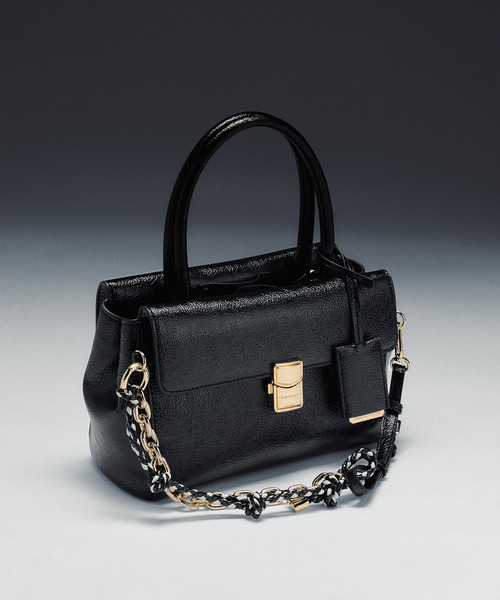 CHARLES & KEITH(チャールズ & キース)の「Acelynn エイスリン ロープチェーン トートバッグ(トートバッグ・レディース・ダークブラウン系3/ブラック・S)」の6枚目の写真