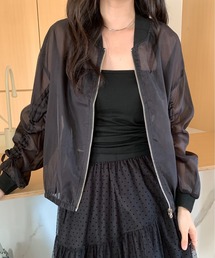 Siel（シエル）の「袖ギャザーシアーブルゾン（ブルゾン）」