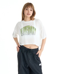 ROXY ウィメンズ FITNESS FEEL THE SPARK WIDE Tシャツ 【2026年春夏モデル】/ロキシー速乾ショート丈半袖Tシャツ