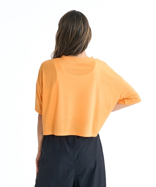 ROXY（ロキシー）の「ROXY ウィメンズ FITNESS FEEL THE SPARK WIDE Tシャツ 【2026年春夏モデル】/ロキシー速乾ショート丈半袖Tシャツ（Tシャツ/カットソー・レディース・ブラック/オレンジ/ホワイト・MEDIUM/LARGE）」の8枚目の写真