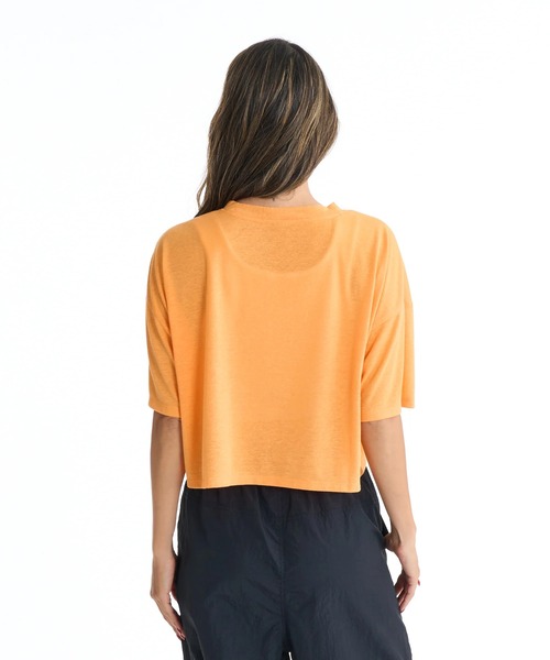 ROXY（ロキシー）の「ROXY ウィメンズ FITNESS FEEL THE SPARK WIDE Tシャツ 【2026年春夏モデル】/ロキシー速乾ショート丈半袖Tシャツ（Tシャツ/カットソー・レディース・ブラック/オレンジ/ホワイト・MEDIUM/LARGE）」の10枚目の写真