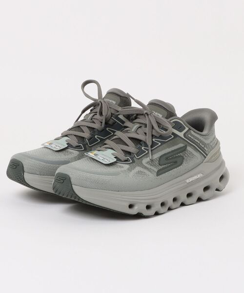 SKECHERS(スケッチャーズ)の「【SKECHERS】GO RUN GLIDE-STEP(スニーカー・メンズ・ホワイト×ブラック/オリーブ・28.0cm/27.5cm/27.0cm/26.5cm/26.0cm/25.5cm)」の2枚目の写真