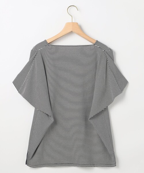組曲 L（クミキョク オオキイサイズ）の「GIZAコットンオフショルダー カットソー（Tシャツ/カットソー・レディース・ネイビー系/ネイビー系2・7/6/5）」の12枚目の写真