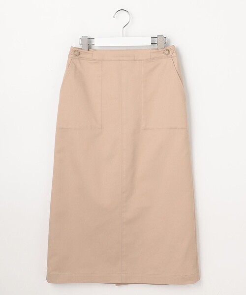 J.PRESS Ladies(J.プレス レディス)の「【WEB限定カラーあり】TCシャンブレーサテンST ナロー スカート(スカート・レディース・ダルブルー系/ベージュ系/ブルー系/黄土色系・S/XS)」の12枚目の写真