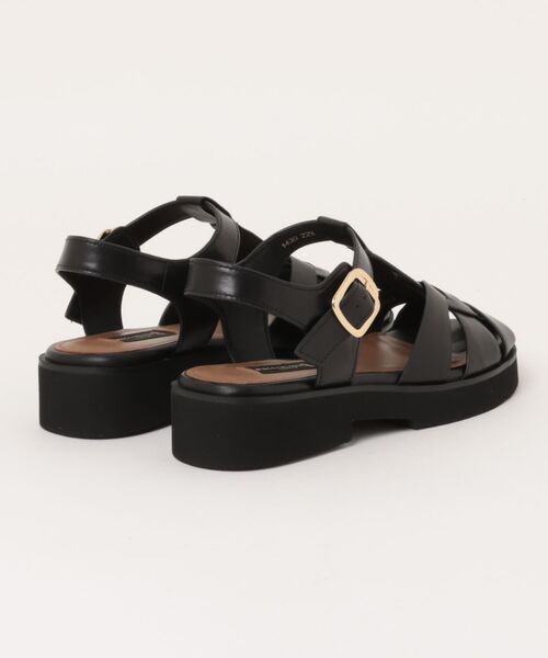 MACKINTOSH LONDON（マッキントッシュ ロンドン）の「プラットフォームフィッシャーマンサンダル（サンダル・レディース・ブラック/キャメル・24.0cm/23.5cm/22.5cm/23.0cm/24.5cm）」の3枚目の写真