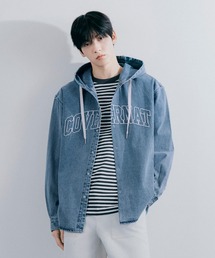 COVERNAT（カバーナット）の「[SOOBIN着用] ARCH LOGO HOODED DENIM SHIRT（パーカー）」