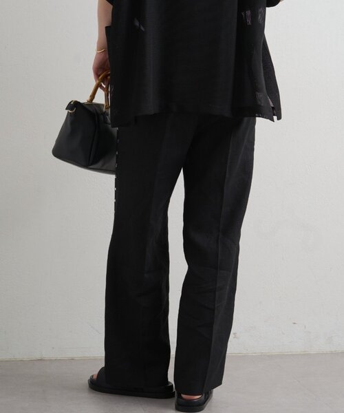 LOUNGEDRESS（ラウンジドレス）の「リネンスタッズパンツ（その他パンツ・レディース・ブラウン/ブラック・MEDIUM/SMALL）」の16枚目の写真