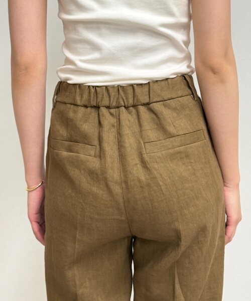 LOUNGEDRESS（ラウンジドレス）の「リネンスタッズパンツ（その他パンツ・レディース・ブラウン/ブラック・MEDIUM/SMALL）」の5枚目の写真