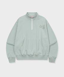 GRUNDEN（グルンデン）の「SIGNATURE LOGO HALF ZIP-UP (PISTACHIO)（スウェット）」
