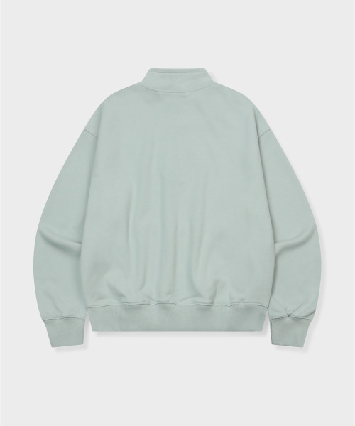 GRUNDEN（グルンデン）の「SIGNATURE LOGO HALF ZIP-UP (PISTACHIO)（スウェット・レディース・その他・unisex M/unisex L）」の2枚目の写真