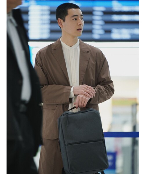 green label relaxing(グリーンレーベルリラクシング)の「WONDER CLOTH カジュアル ジャケット -ストレッチ・接触冷感・吸水速乾-(テーラードジャケット・メンズ・モカ/ダークグレー/ブラック・L/M/S/XL)」の15枚目の写真