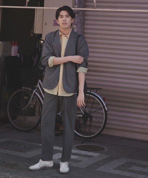 green label relaxing(グリーンレーベルリラクシング)の「WONDER CLOTH カジュアル ジャケット -ストレッチ・接触冷感・吸水速乾-(テーラードジャケット・メンズ・モカ/ダークグレー/ブラック・L/M/S/XL)」の17枚目の写真